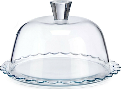 Picture of Pasabahce PATERA SZKLANA Z KLOSZEM FALBANKA 24CM PASABAHCE