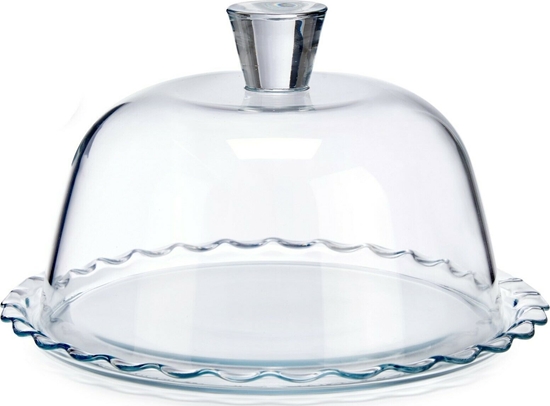 Изображение Pasabahce PATERA SZKLANA Z KLOSZEM FALBANKA 24CM PASABAHCE