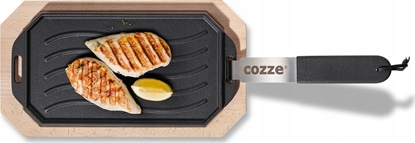 Attēls no Patelnia Jata Cozze støbejernspande med træbakke, 15x30 cm