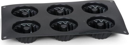 Attēls no Patisse ksztat mini turbanu 6 przedziaów 29 x 17,5 cm silikonowy czarny