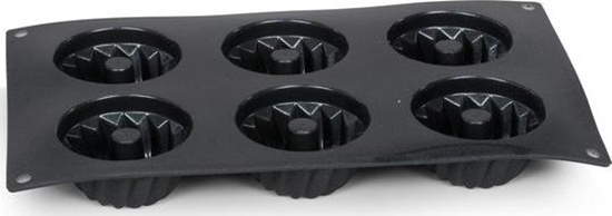 Picture of Patisse ksztat mini turbanu 6 przedziaów 29 x 17,5 cm silikonowy czarny