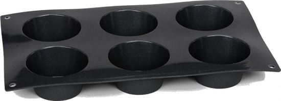 Изображение Patisse ksztat muffina 29 x 17 cm czarny silikon 6 kieszeni