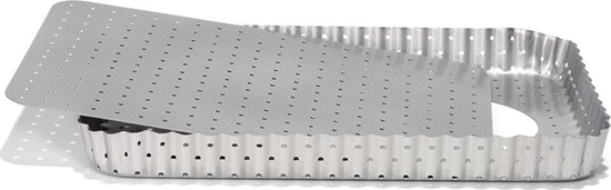 Изображение Patisse ksztat quiche perforowany 32 x 22 cm stal srebrna