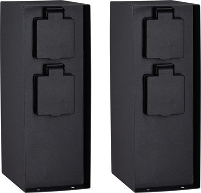 Picture of Paulmann Kolumna RIO 4 gniazda 230V IP44 stal szlachetna antracyt