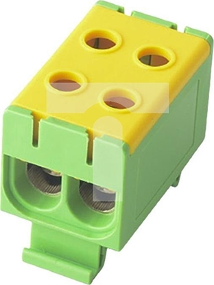 Attēls no Pawbol Zczka szynowa 2-torowa Cu: 2,5-50 mm2 Al: 6-50 mm2 Pawbol óto-zielona E.4150/-