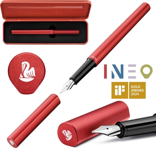 Picture of Pelikan Pelikan 823685 wieczne pióro System napeniania nabojem Czerwony 1 szt.