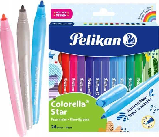 Picture of Pelikan Pelikan Fasermaler Colorella Star C302 24 ST sortiert Faltschachtel