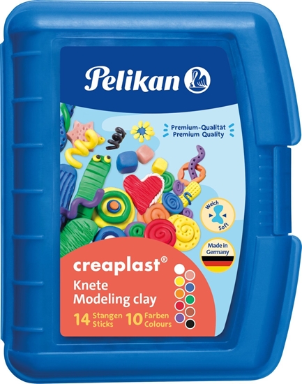 Picture of Pelikan Pelikan Kinderknete Creaplast 10 Farben im blauen Etui, 240g