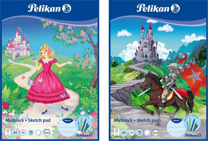 Attēls no Pelikan Pelikan Malblock     A3  70g/m  30 Bl. MC3/30  chlorfrei wei