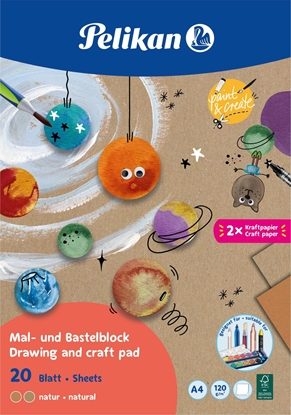 Изображение Pelikan Pelikan Zeichen-und Bastelblock A4,120g/m ,20 Blatt,Nat. FSC