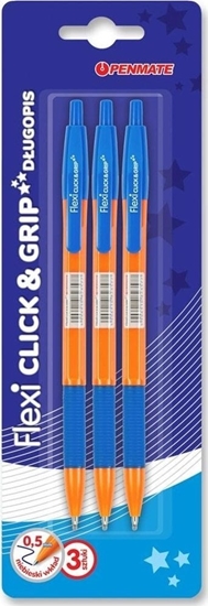 Picture of Penmate Dugopis Flexi Clic&Grip 0,5mm 3 szt. PENMATE