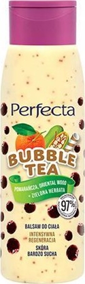 Picture of Perfecta Perfecta Bubble Tea Balsam do ciaa Intensywna Regeneracja - Pomaracza,Oriental Wood i Zielona Herbata 400ml