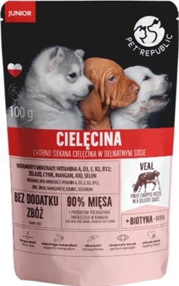 Picture of Pet Republic PET REPUBLIC PIES sasz.100g CIELCINA JUNIOR sos /24