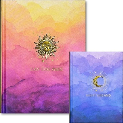 Attēls no Peter Pauper Press Notatnik Szyty Day Night dwustronny