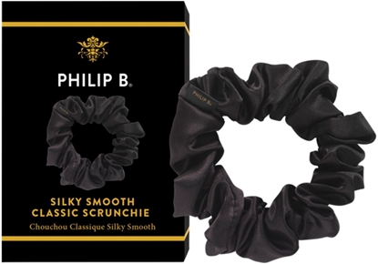 Attēls no Philip B - Classic Black Scrunchie