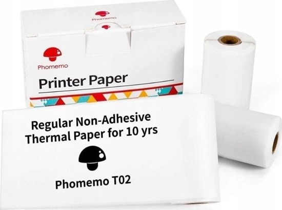Picture of Phomemo Papier Biay Wkad Wkady 3x Rolka 53mm 53 mm do Phomemo T02 / M02 PRO / M02X / Q12-RM10