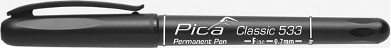 Изображение Pica Permanent Pen, 0,7mm black / Retail Packaging