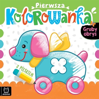 Attēls no Pierwsza kolorowanka z pieskiem. Gruby obrys