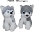 Изображение Pies husky z gosem 20cm MIX