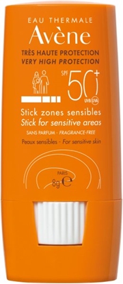 Attēls no Pietukas nuo sauls Avène Sun Care Sensitive Zones Stick SPF50+, 8g