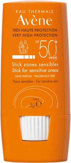 Picture of Pietukas nuo sauls Avène Sun Care Sensitive Zones Stick SPF50+, 8g