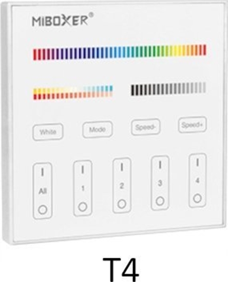 Picture of PILOT CIENNY DO STEROWNIKÓW OWIETLENIA LED T4 2.4 GHz, MONO, CCT, RGB, RGBW, RGBCCT (RGBWW) MiBOXER