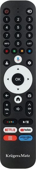Изображение Pilot do TV Kruger&Matz Google TV z przyciskami numerycznymi