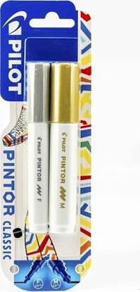 Attēls no Pilot Marker Pintor silver F, gold M 2szt. PILOT