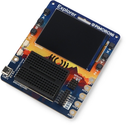 Изображение PiMoroni Explorer - pytka rozszerze z RP2350B i wywietlaczem LCD 2,8'' - PiMoroni PIM720}