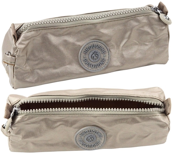 Picture of Piórnik Szkolny Organizer Jednokomorowy Srebrny 21,5cm LEAN