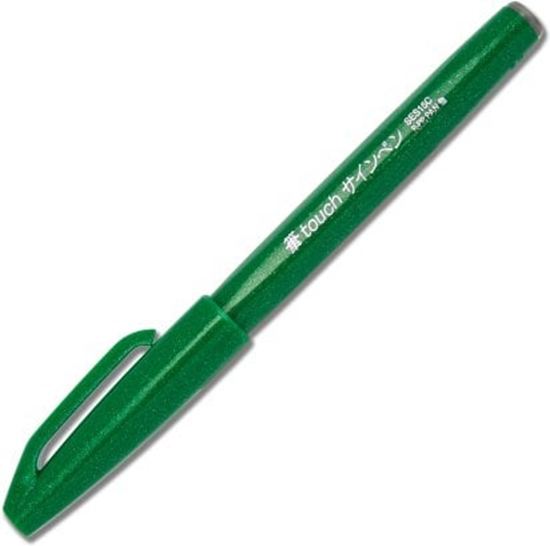 Picture of Pisak pdzelkowy Pentel Brush Sign Pen SES15C ziel