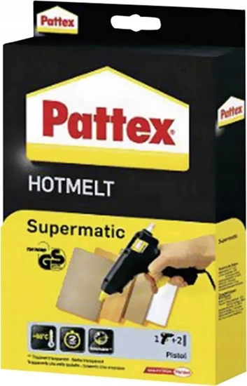 Picture of Pistolet do kleju Stickn Pattex Heißklebepistole Supermatic, Pistole und 2 Sticks
