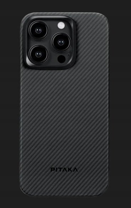 Attēls no Pitaka MagEZ 4 600D case, black/grey twill - iPhone 15 Pro