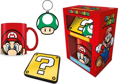 Picture of Pyramid ZESTAW PREZENTOWY MARIO BROS KUBEK BRELOK PODKADKA
