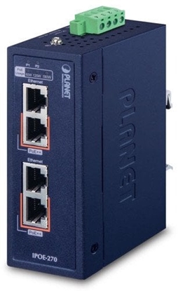 Picture of PLANET IPOE-270 switch obsuga PoE Niebieski