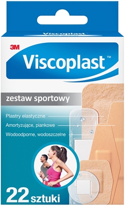 Picture of Plastry VISCOPLAST Sportowy, 3 rodzaje, 6 rozmiarów, 22szt.