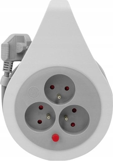 Изображение Plastrol Przeduacz zwijany 10m 3x1mm2 16A z bezpiecznikiem termicznym