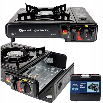 Attēls no PLATINET CAMPING COOKING STOVE 1 BURNER BLACK [46134]