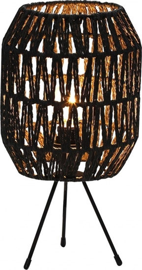Picture of Platinet PLATINET TABLE RATTAN LAMP LAMPA RATTANOWA DARK BROWN CAPRI [45752]