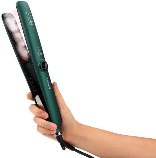 Изображение Plauk tiesintuvas OSOM Professional Duetto Automatic Steam & Infrared Hair Straightener Green OSOMP089GR, su gar ir infraredo funkcijomis, alios spalvos