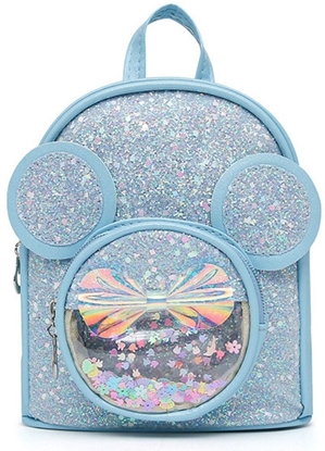 Picture of Plecak Dziecicy Z Cekinami Myszka Uszy Niebieski 22cm 3L LEAN