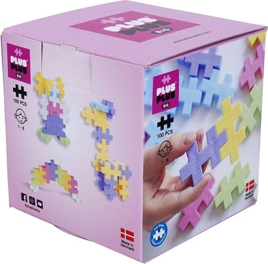 Изображение Plus Plus Klocki Plus Plus Big Pastel 100 el.