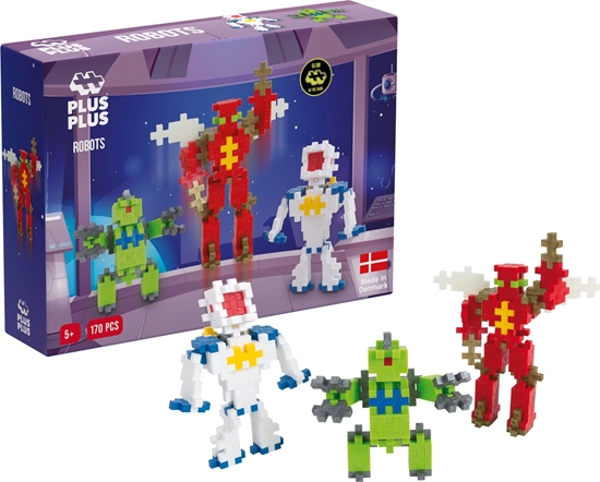 Изображение Plus Plus PLUS-PLUS BASIC ZESTAW Z ROBOTAMI - 170 ELEMENTÓW