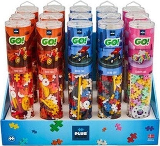 Изображение Plus Plus PLUS-PLUS DISPLAY TUBY COLOR CARS MIX - 15 TUB