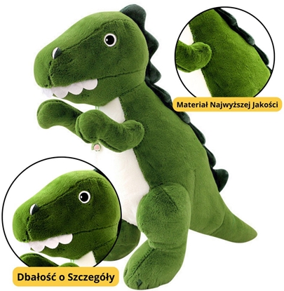 Изображение Pluszowa Maskotka Przytulanka Dinozaur Zielony 27cm