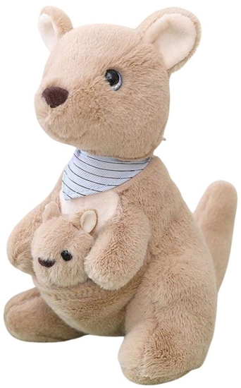 Изображение Pluszowa Maskotka Przytulanka Kangur Z Modym 23cm LEAN Toys