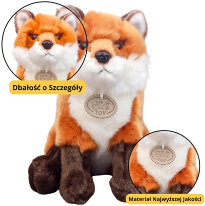 Picture of Pluszowa Maskotka Przytulanka Lis Rudo Brzowy 23cm