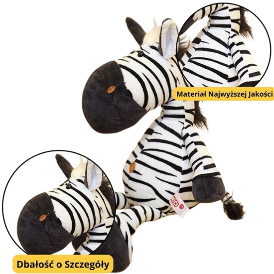 Picture of Pluszowa Maskotka Przytulanka Zebra Biao Czarna 25cm