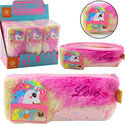 Picture of Pluszowy Piórnik Z Jednorocem Byszczce Elementy Jednoroec Róowy