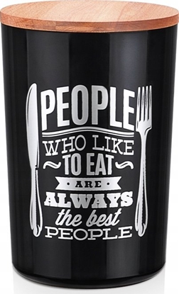 Attēls no Pojemnik okrgy EVA kolor z dewnian pokrywk 0,9 l